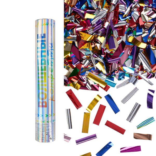 Хлопушка пневматическая "Волшебное конфетти. Прямоугольники" 30см, ассорти 723003 Дон Баллон