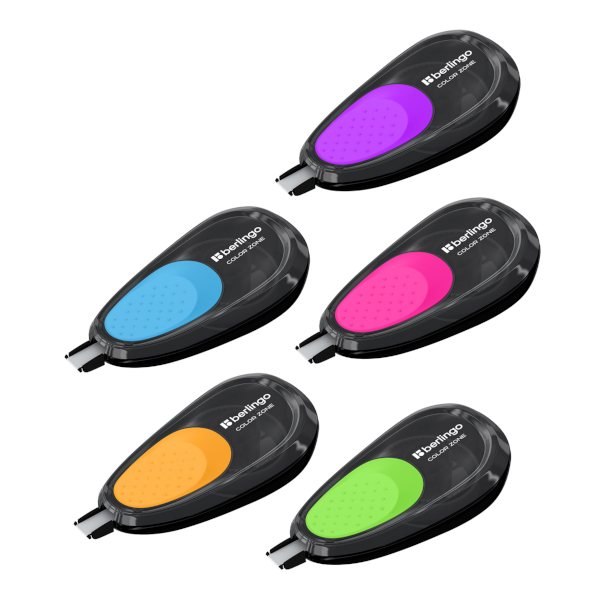 Корректор ленточный 5мм*8м "Color Zone" ассорти Fks_08220 Berlingo
