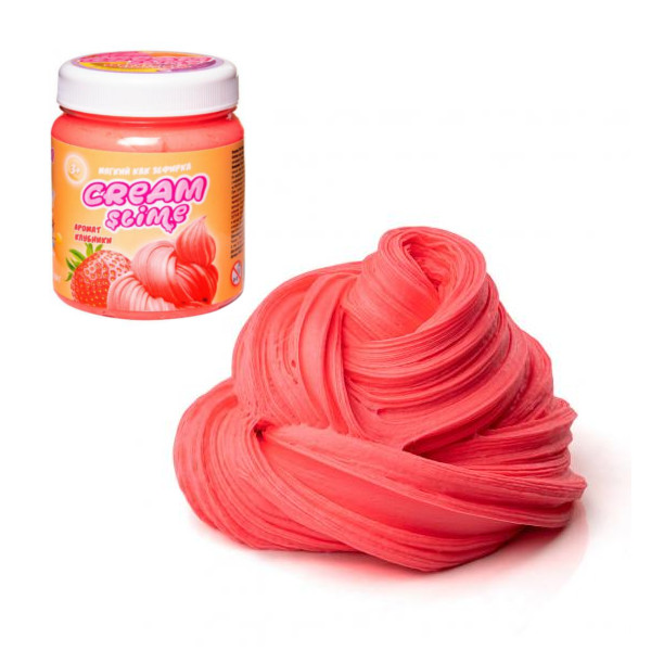 Слайм "Slime "Cream-Slime" 250гр., с ароматом клубники SF02-S