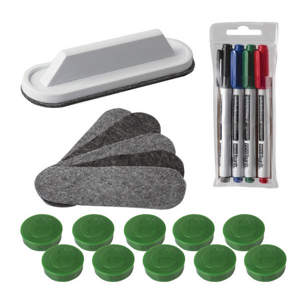 Набор для магнитно-маркерной доски (4маркера+стиратель+читс.сре-во+10магн.+5салфеток) 236581 ecoBoards