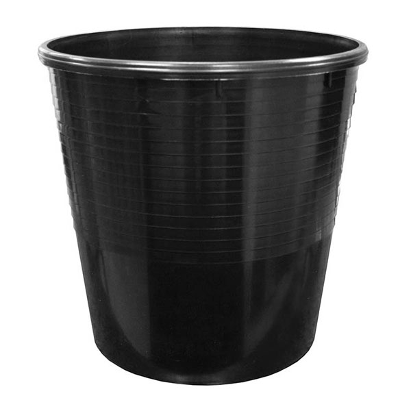 Корзина для бумаг 12л литая черная ЕК3781 Erich Krause