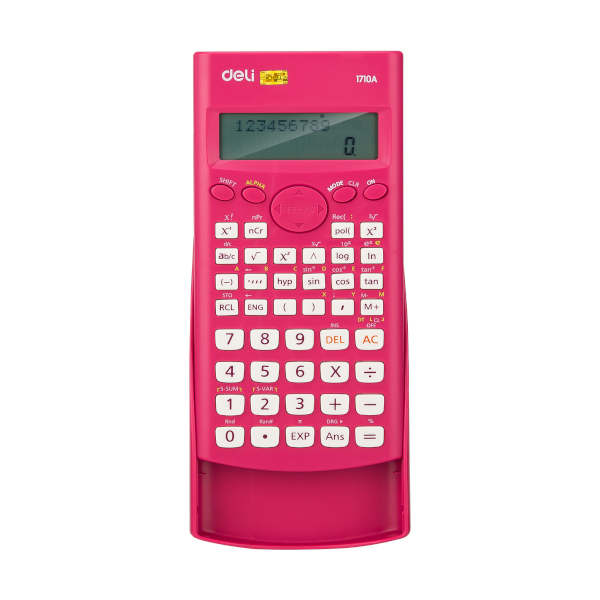 Калькулятор Deli E1710A/RED (красный) инженерный для ЕГЭ 10р+2р (240 функций)
