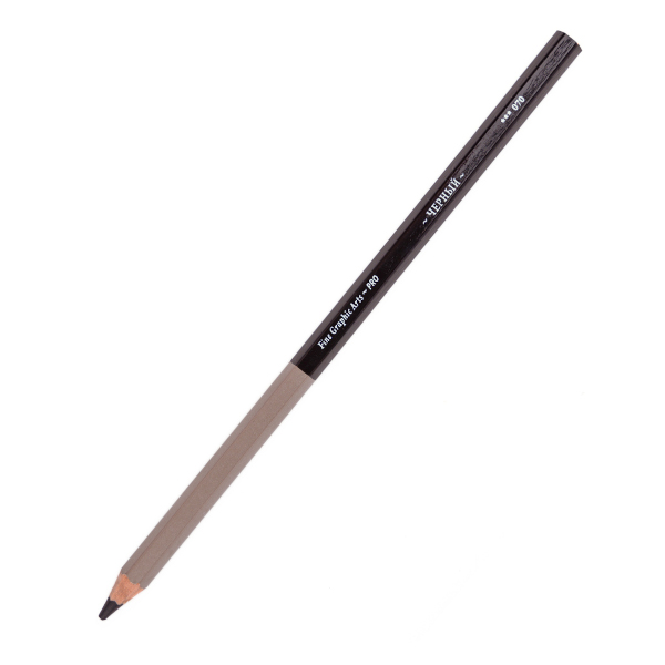 Карандаш дерево, 6-гран., черный 070 "GrafArt PRO" 194070 Малевичъ (1шт)