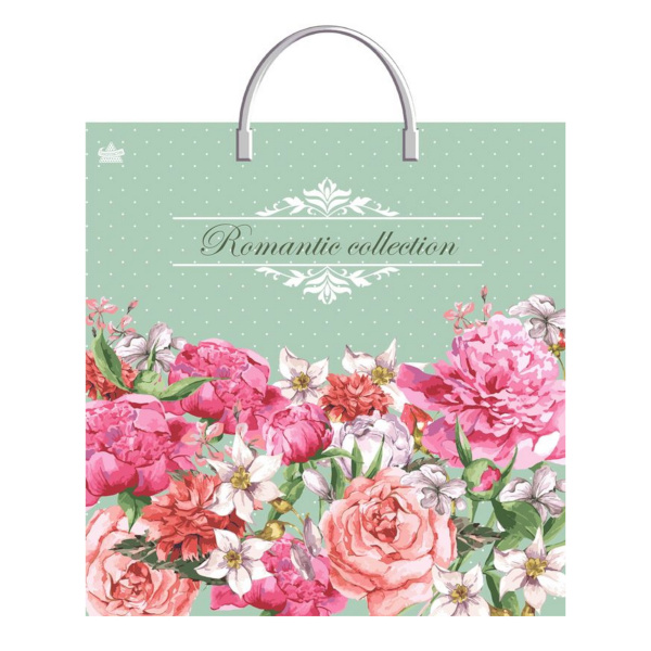 Пакет полиэтиленовый 35*36см "Романтическая коллекция" 85мкм пластик. ручки н00243051 ТикоПластик