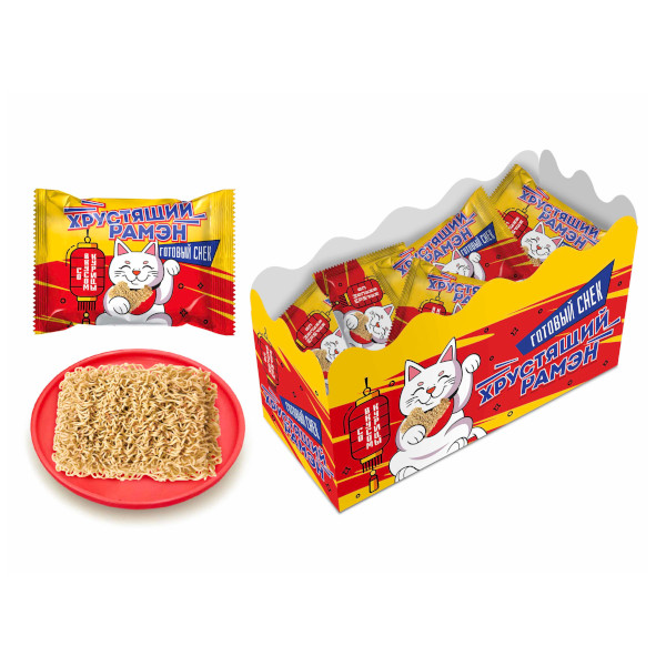 ХРУСТЯЩИЙ РАМЭН готовый снек с курицей 20гр Конфитой КТ95031