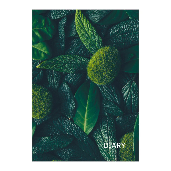 Ежедневник полудат. А5 192л Listoff "In green" тв.обл., 7БЦ, рисунок ЕЖ23519208