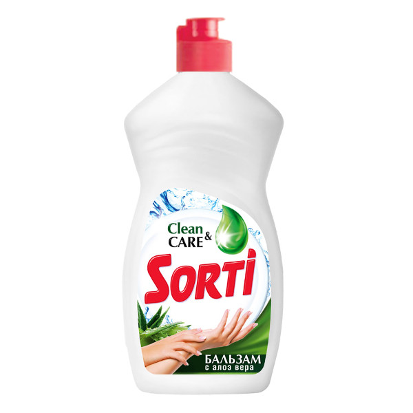 Жидкость для посуды "SORTI" Бальзам с Алоэ Вера  450мл