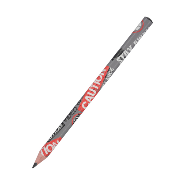 Карандаш ч/гр 4B, дерево, 3-гран., рисунок "HappyGraphix Jumbo. Keep away. Video camera" 21-0062/12