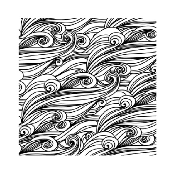 Лист текстурный "Craft&Clay" 90*90мм, полиуретан TSN №16 Море