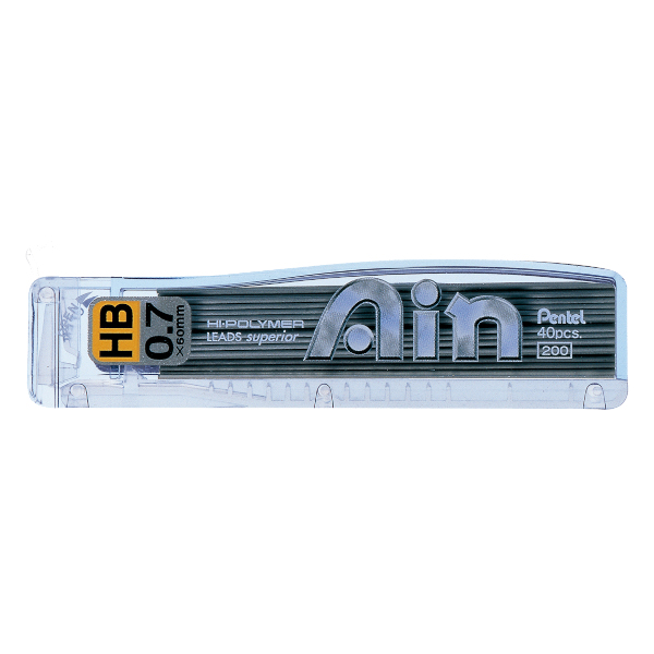 Грифель ч/гр 0,7мм, HB, 40шт "Hi Polymer Ain" C257 Pentel