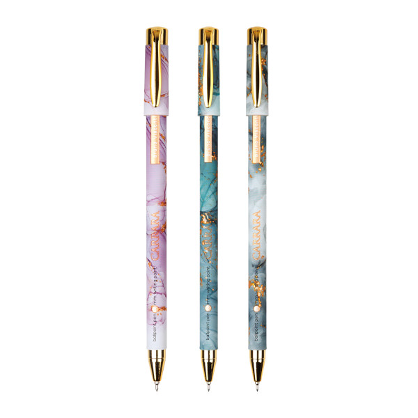 Ручка шар. 0,38мм, синий, ассорти корп. "Carrara. Bright" 20-0204/62 Bruno Visconti