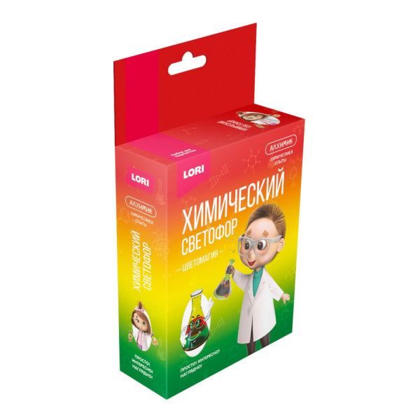 Набор для творчества Lori  Химические опыты "Химический светофор" Оп-056