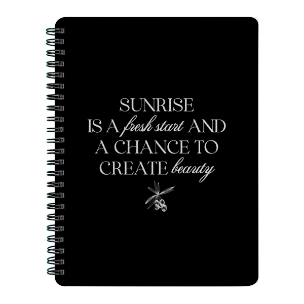 Тетрадь 96л А5 клетка/гребень "Harmony" картон, черный N5402 Be Smart