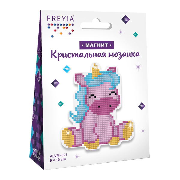 Алмазная мозаика на магните ФРЕЯ 9*10см "Очаровашка" ALVM-021