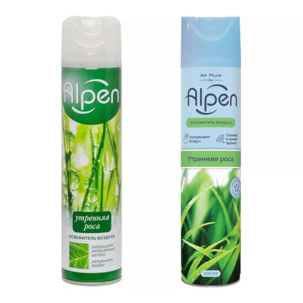 Освежитель воздуха 300мл Alpen "Утренняя роса" аэрозоль ALL09