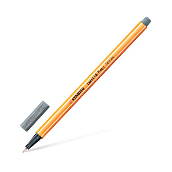Ручка капиллярная Stabilo "Point 88" темно-серая 0,4мм 88/96