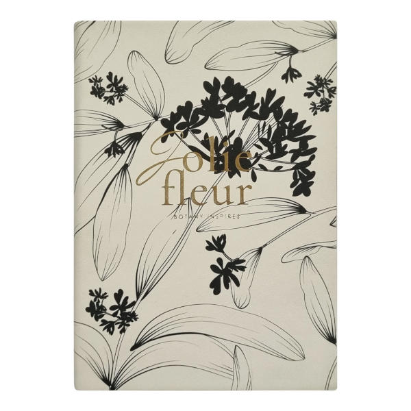 Ежедневник не дат А5- Infolio "Fleur" 160л., интегр. обл., иск. кожа, айвори I1863/ivory