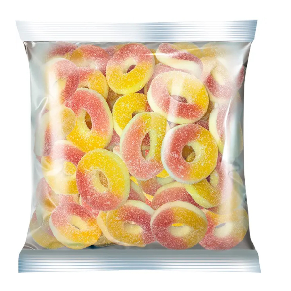 Мармелад жевательный "KrutFrut. Колечки. Персик" 500г РВМ577 КДВ