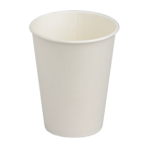 Стакан бумажный 350мл белый (1уп*25шт) 9560892