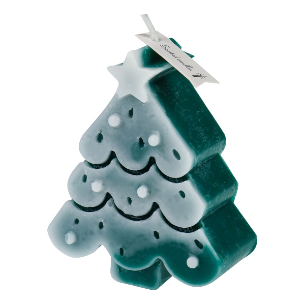 Свеча новогодняя "Милая ёлочка" морское помело, 8*6,5*3см УД-6208 Миленд