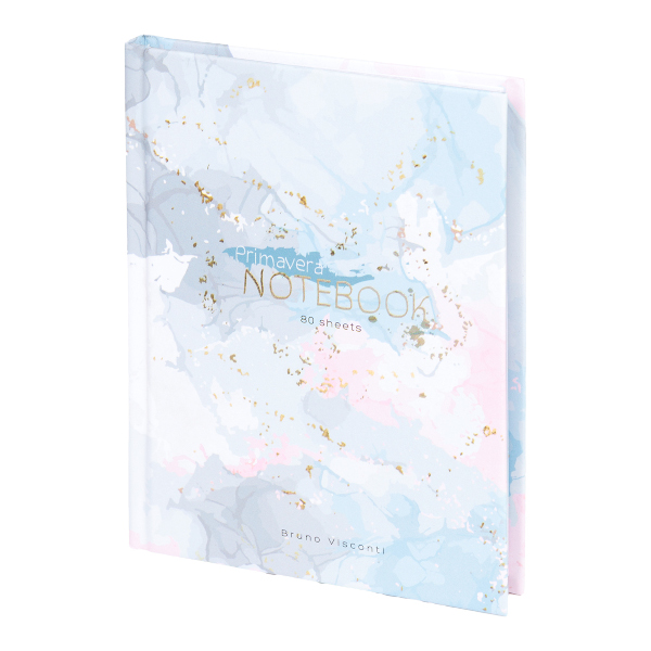Блокнот А6 80л "Primavera" клетка, сшивка, тв.обл., картон, рис 3-80-005/54 Bruno Visconti