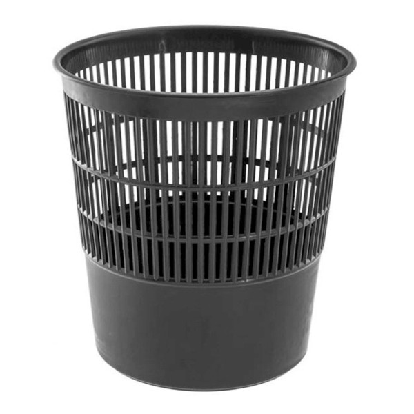Корзина для бумаг 12л сетчатая черная  14-9674 Workmate