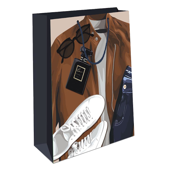 Пакет бумажный 42,5*33*10см "Мужской стиль" 0195.354 Арт Дизайн