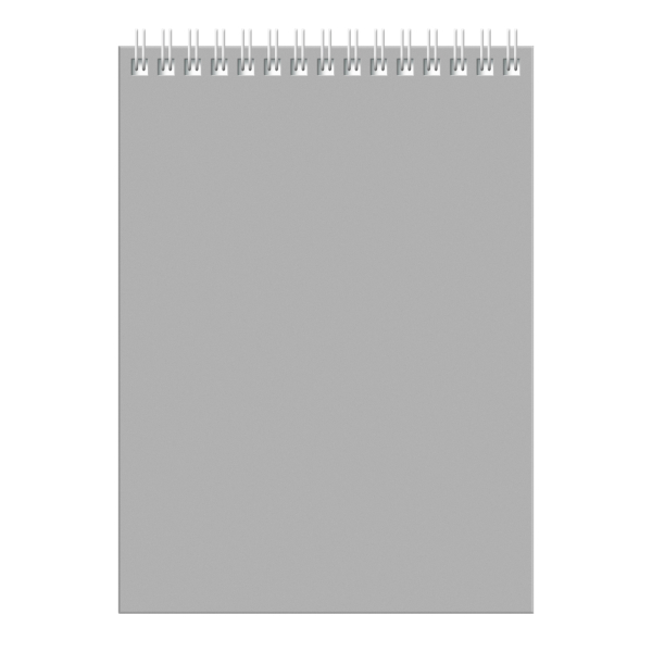 Блокнот А5 60л "Для конференций" клетка, гребень, мягк.обл., картон, серый Б5гр60 8592 BG