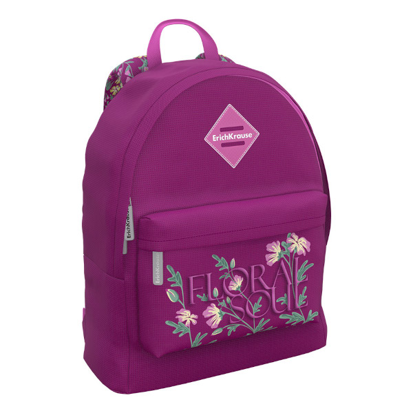 Рюкзак Erich Krause "EasyLine 17L Цветочная душа" 1отд., 1карм., 39*29*13см 63003