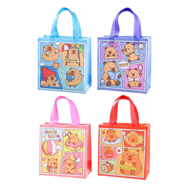 Пакет неткан.мат-л 23*22*11см "Капибара" ассорти M-8248 MAZARI ТМ