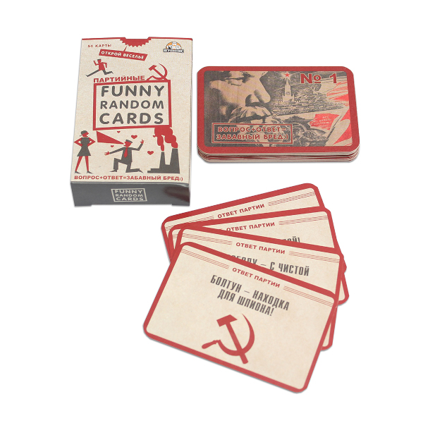 Игра настольная "Funny Random Cards. Партийные" 54 карт ИН-0189 Игрополис