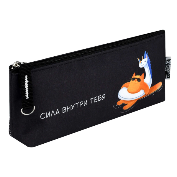 Пенал-косметичка 1 отд., 21*8*3,5см "Суперкот" без напол., микрофибра на ПВХ-осн. 71979 Феникс+