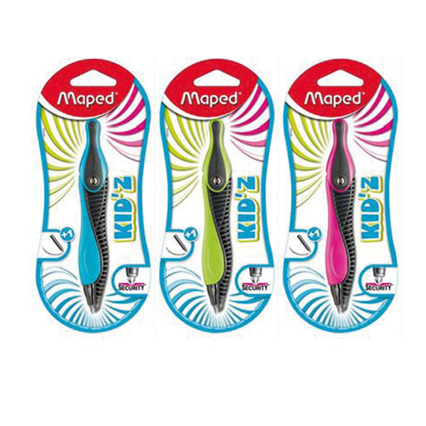 Циркуль Maped "Kid'z" 135мм, пластик, блистер, ассорти, +1 грифель 191510