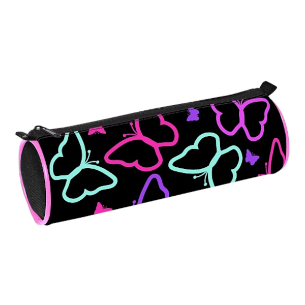 Пенал-тубус Hatber "Магия бабочек" 1отд., 21*7см, на молнии Npt_60134