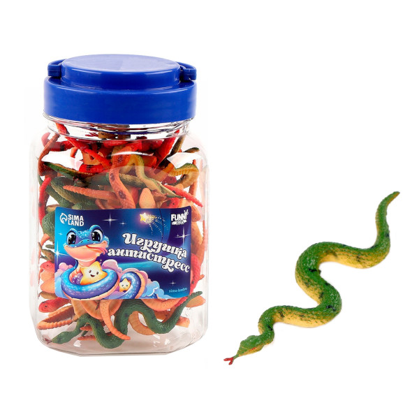 Игрушка-антистресс "Змея" 8см, ассорти 10454594 Funny toys