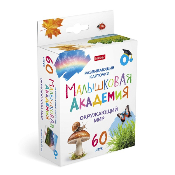 Развивающие карточки "Малышковая Академия. Окружающий мир" 60 карт. НП_32982 Hatber