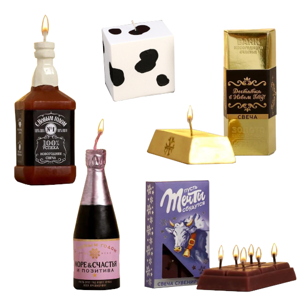 Свеча фигурная "Новогодняя" ассорти 5075712/5075714 Зимнее волшебство