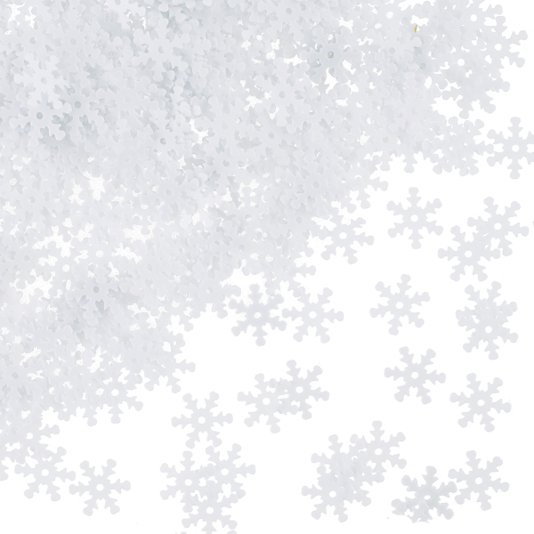 Конфетти "Снежинки" белый, 13мм, 20 гр 521336 Волна веселья