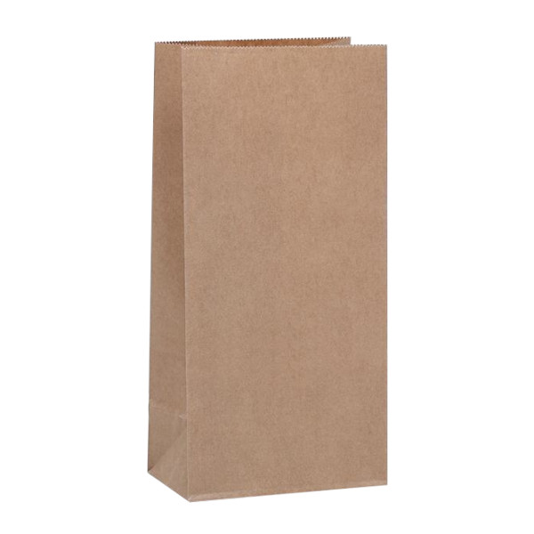 Пакет бумажный 24*12*8см крафт, без печати, без ручек 3742617