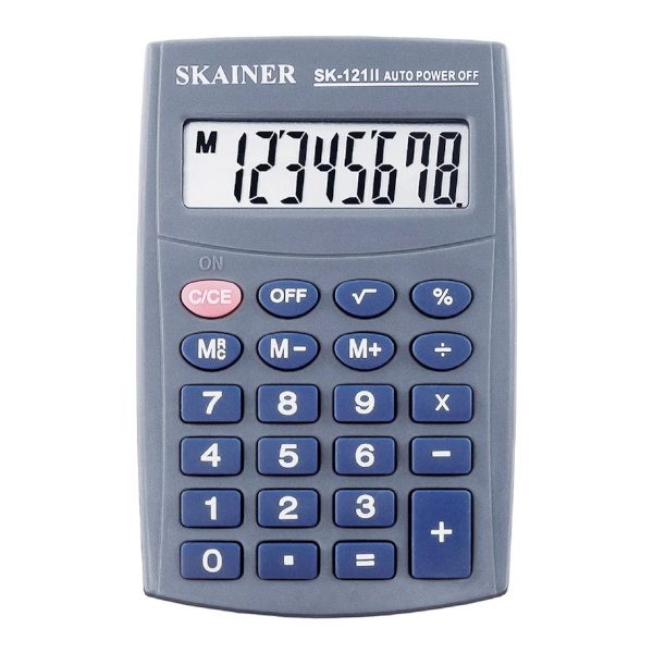 Калькулятор Lamark ABT112-BK (черный) карманный 12р, крышка