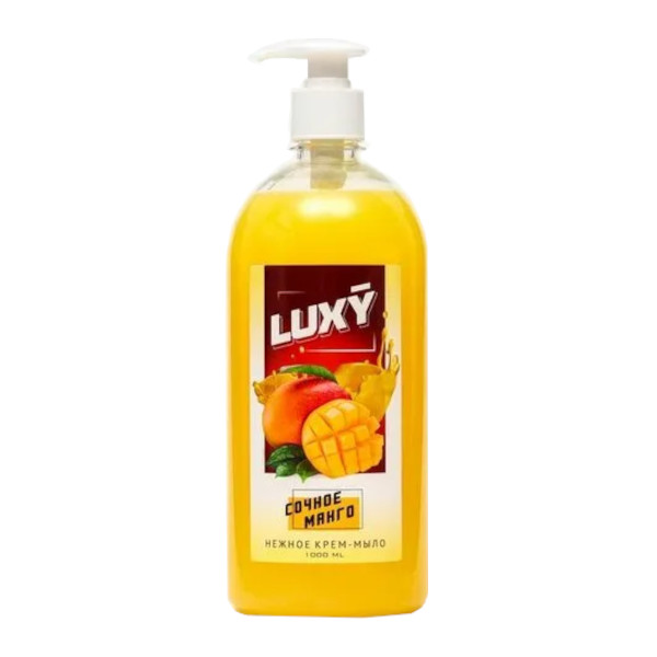 Мыло Luxy жидкое, дозатор, сочное манго 1л 113437