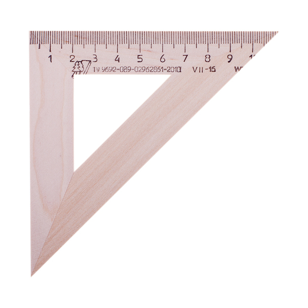 Треугольник 45град, 11см, деревянный С-138 Можга