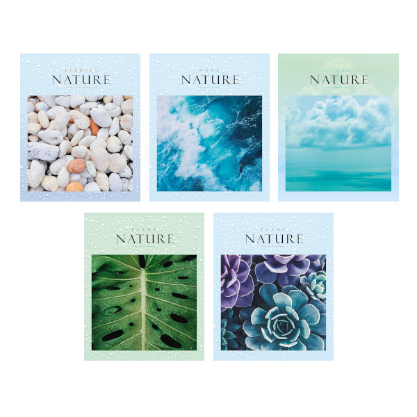 Тетрадь 48л А5 клетка "Nature" бумага, ассорти 48Т5D1