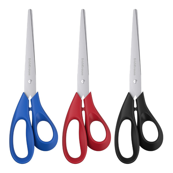 Ножницы 21см Erich Krause "Dynamic" асимметр., пластик, ассорти ЕК50031