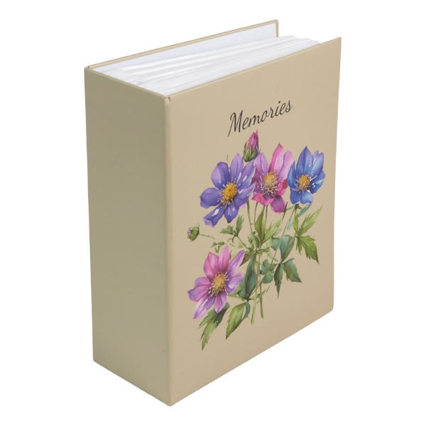 Фотоальбом на 304ф 10*15 "Memories. Цветы" кармашки 9028411 deVENTE