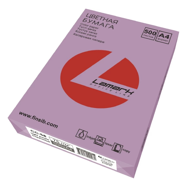 Бумага А4 75г/50л сиреневый CC-58 25353 Master Color