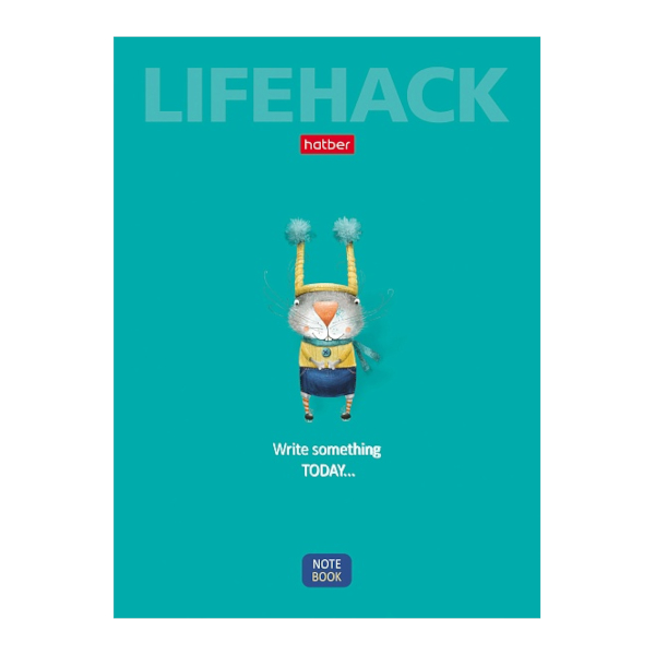 Блокнот А6 64л "Смекалки" клетка/линия, сшивка, тв.обл., картон, рисунок 64ББ6В5_23591 Hatber