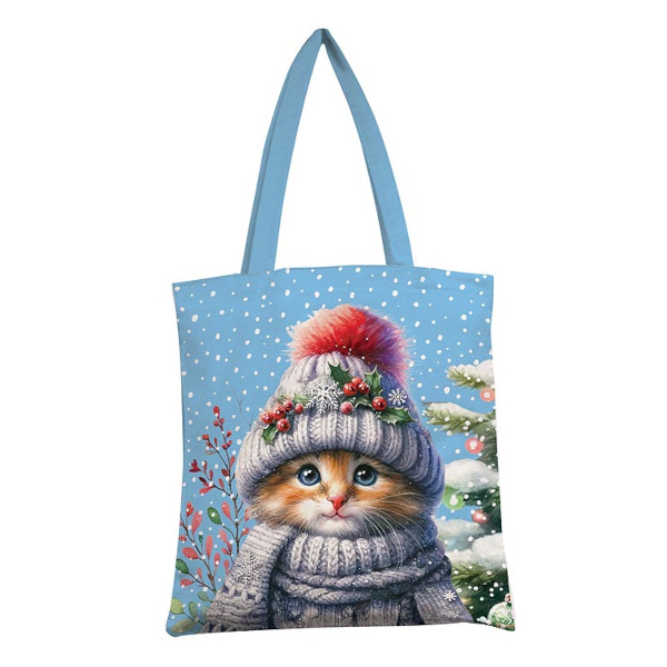 Сумка-шоппер Арт Дизайн "Котенок в шапке" 35*42см 0432.384