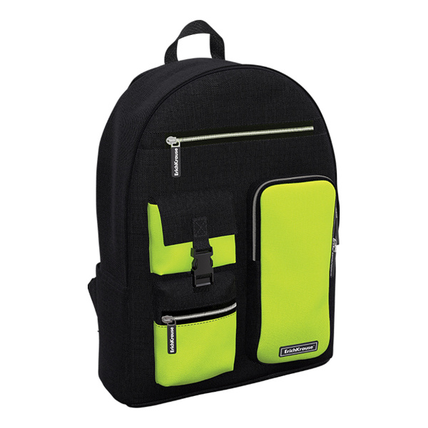 Рюкзак Erich Krause "ActiveLine Cargo 18L Black&Yellow" 1отд., 7карм., 44*30*17см 60375