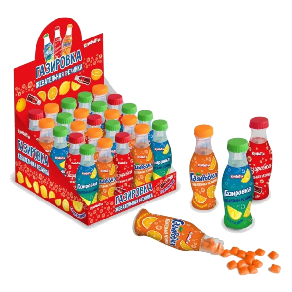 Жевательная резинка "Газировка" 5гр, ассорти КТ93297 Конфитой